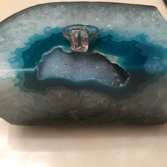 Ice Kunzite and white zircon ring - Picture 4 of 8